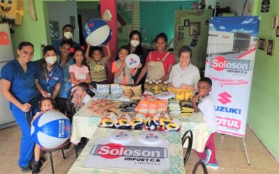 Soloson visita la Casa Hogar la Milagrosa, Araira